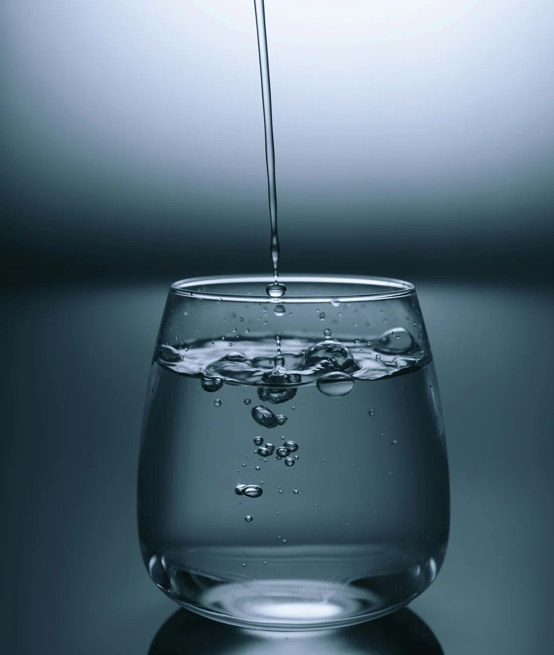 Fresh water in a glass